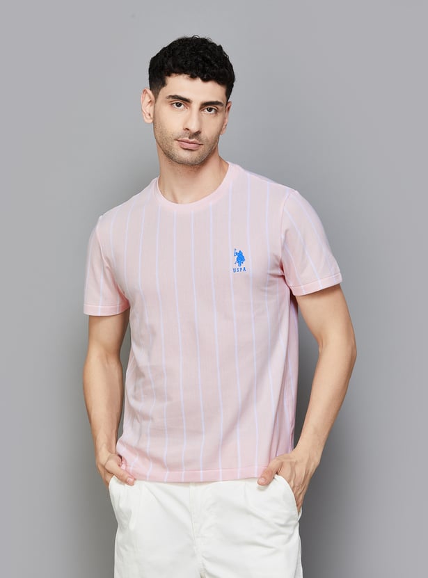 USPA Pink Round Neck - Image 2