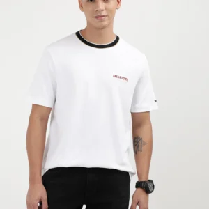 Hilfiger White Round Neck